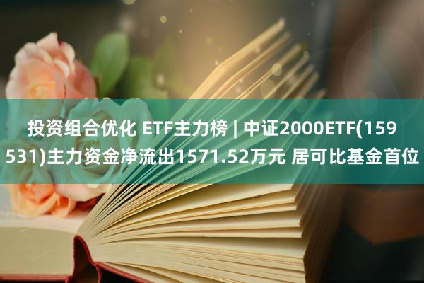 投资组合优化 ETF主力榜 | 中证2000ETF(159531)主力资金净流出1571.52万元 居可比基金首位