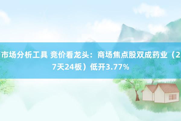 市场分析工具 竞价看龙头：商场焦点股双成药业（27天24板）低开3.77%