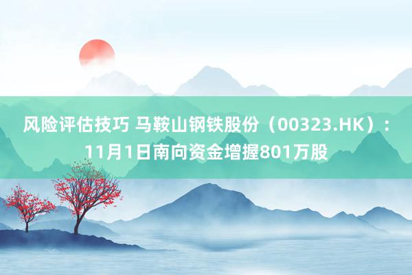 风险评估技巧 马鞍山钢铁股份（00323.HK）：11月1日南向资金增握801万股