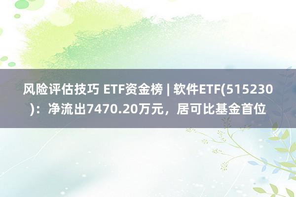 风险评估技巧 ETF资金榜 | 软件ETF(515230)：净流出7470.20万元，居可比基金首位