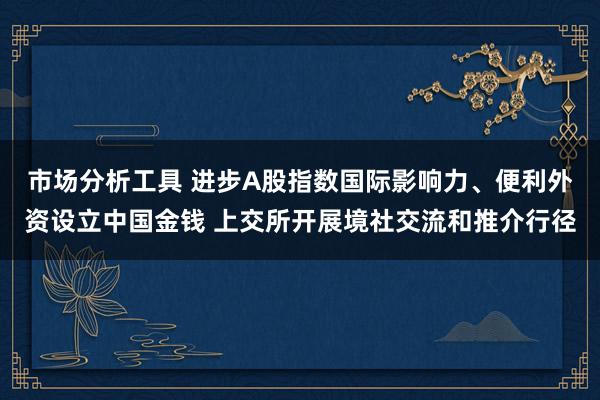 市场分析工具 进步A股指数国际影响力、便利外资设立中国金钱 上交所开展境社交流和推介行径