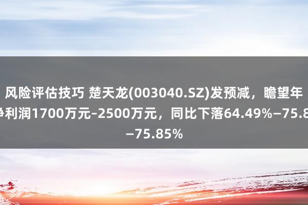 风险评估技巧 楚天龙(003040.SZ)发预减，瞻望年度净利润1700万元–2500万元，同比下落64.49%—75.85%