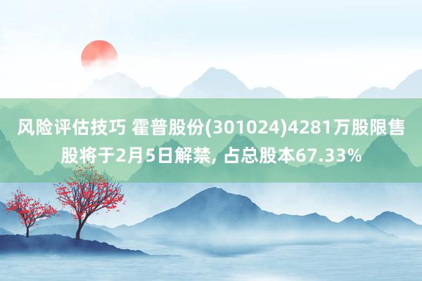 风险评估技巧 霍普股份(301024)4281万股限售股将于2月5日解禁, 占总股本67.33%