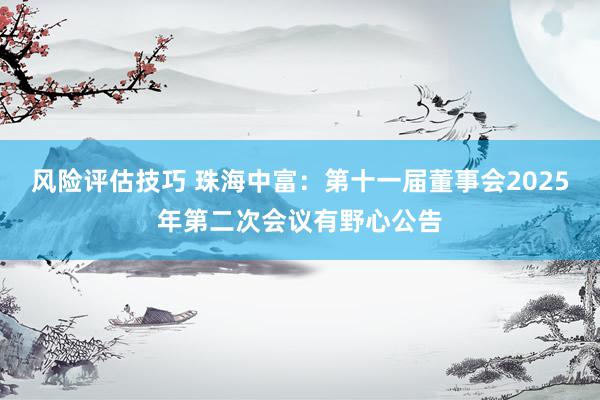 风险评估技巧 珠海中富：第十一届董事会2025年第二次会议有野心公告